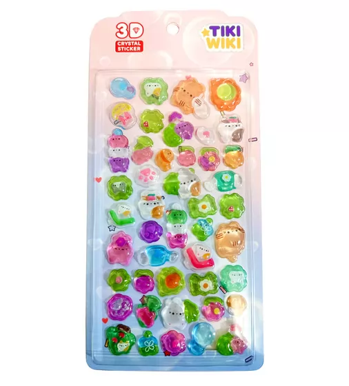 Набор 3D-наклеек Tiki Wiki серии Crystal" &ndash; Тики котики в саду" - 25ESE009-10_1.jpg - № 1