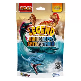 Стретч-іграшка у вигляді тварини Legend of animals Максі – Динозаври: битва стихій