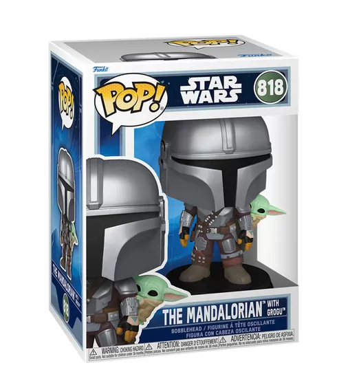 Ігрова фігурка Funko POP! серії Мандалорець - Мандалорець з Ґроґу на спині - 90443_1.jpg - № 1