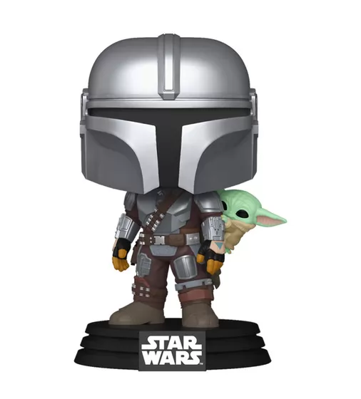 Ігрова фігурка Funko POP! серії Мандалорець - Мандалорець з Ґроґу на спині - 90443_2.jpg - № 2