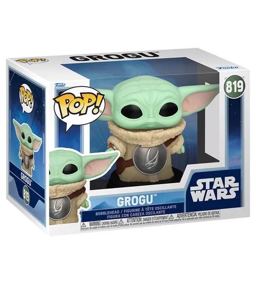 Игровая фигурка Funko POP! серии Мандалорец - Грогу с броней Грязерога - 90447_1.jpg - № 1