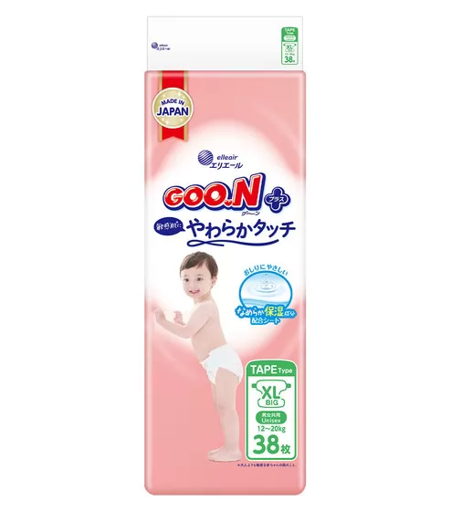 Подгузники Goo.N Plus для детей (размер 5(XL), 12-20 кг, 38 шт.) - 21001499_1.jpg - № 1