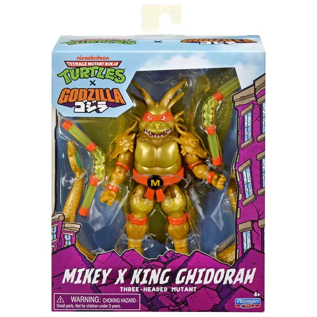 Фігурка TMNT x Godzilla &ndash; Майкі в образі Короля Гідори
