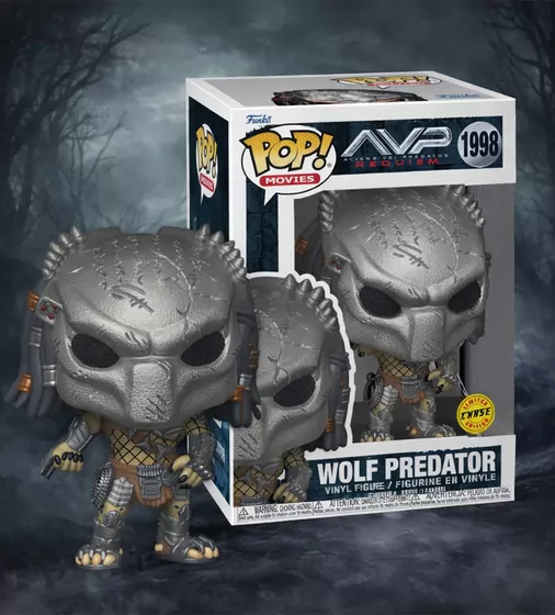 Игровая фигурка Funko POP! серии Чужие против Хищника S3 - Хищник (Wolf) (W/CH) - 90242_3.jpg - № 3