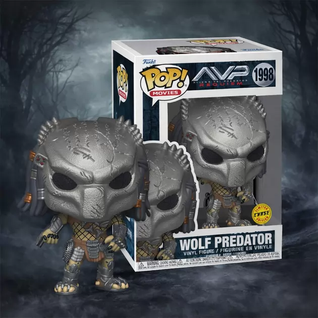 Игровая фигурка Funko POP! серии Чужие против Хищника S3 - Хищник (Wolf) (W/CH)