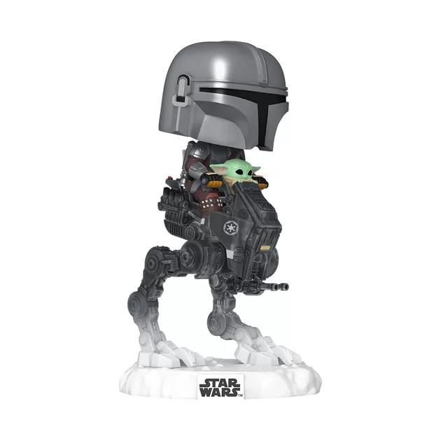 Ігрова фігурка Funko POP! Rides серії Мандалорець і Ґроґу - Мандо з Ґроґу на всюдиході