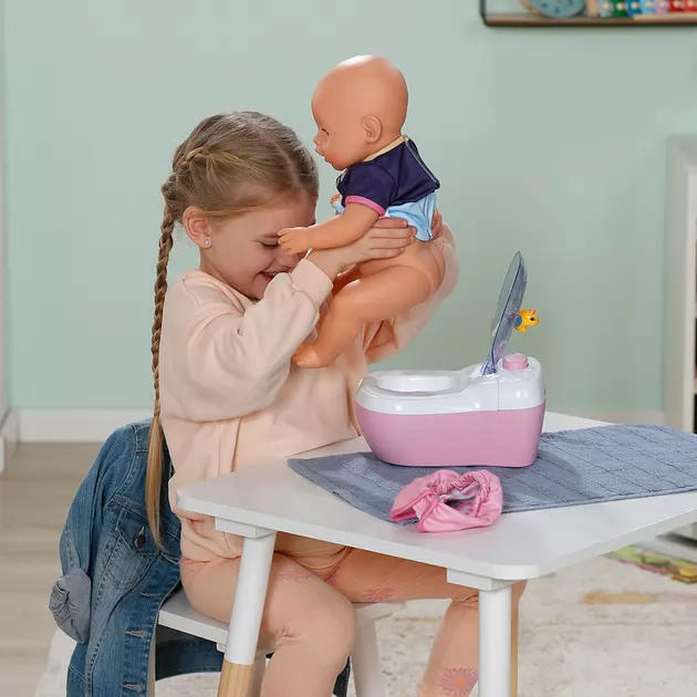 Інтерактивний унітазик для ляльки Baby Born &ndash; Маленький туалет (звук)