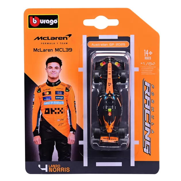Автомодель - McLaren F1 MCL39 (2025) (1:64)