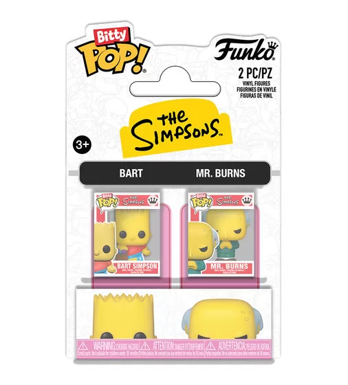 Набор игровых фигурок Bitty POP! серии Симпсоны" &ndash; Барт и Мистер Бёрнс" - 94216_1.jpg - № 1