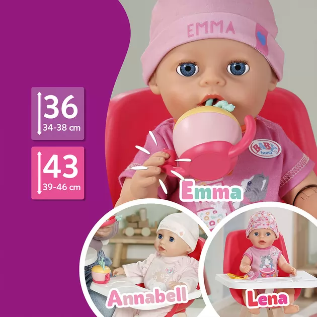 Набір посуду для ляльки Baby Born &ndash; Миле годування