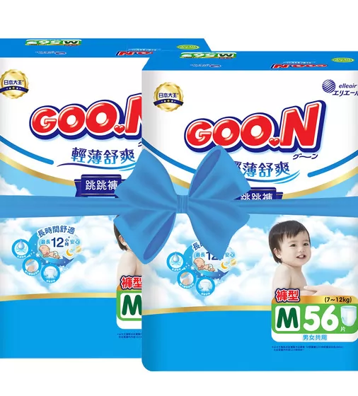 Трусики-подгузники Goo.N Slim & Comfortable (размер 3(M), 7-12 кг, 112 шт) - 21001091-2_1.jpg - № 1