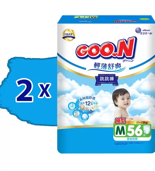 Трусики-подгузники Goo.N Slim & Comfortable (размер 3(M), 7-12 кг, 112 шт) - 21001091-2_2.jpg - № 2
