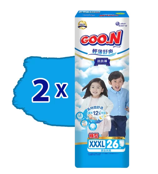 Трусики-подгузники Goo.N Slim & Comfortable (размер 7(XXXL), 18-30 кг, 52 шт) - 21001095-2_2.jpg - № 2