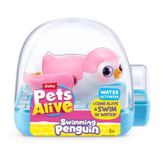 Интерактивная игрушка Pets Alive – Пингвинчик (розовый)