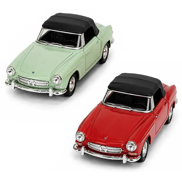 Автомодель &ndash; 1955 Mercedes-Benz 190 SL (зелёный, красный)