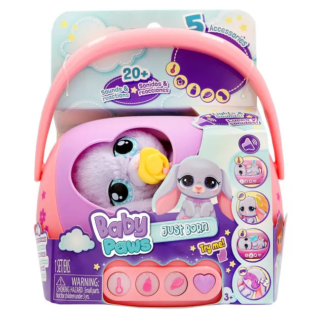 Интерактивный игровой набор Baby Paws серии Just Born" &mdash; Зайчик"