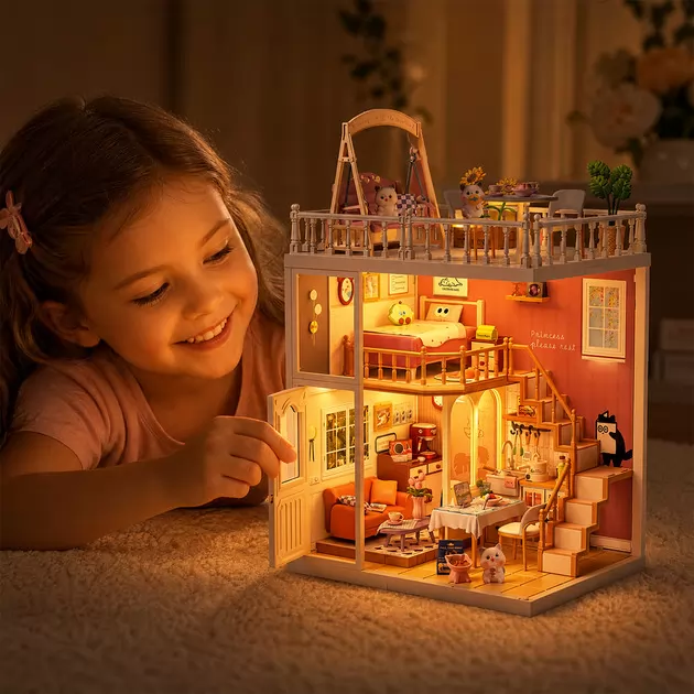 Конструктор-румбокс Mini House серии Вилла &ndash; Дом мечты (свет)