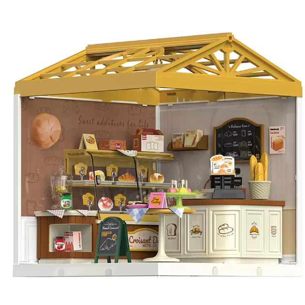 Конструктор-румбокс Mini House серії Інтер'єр &ndash; Пекарня (світло)