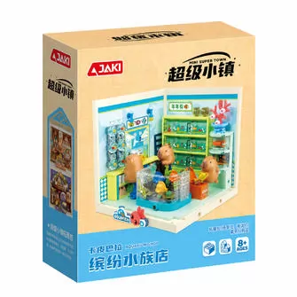 Конструктор JAKI серії Mini Super Town - Акваріумна крамничка капібар