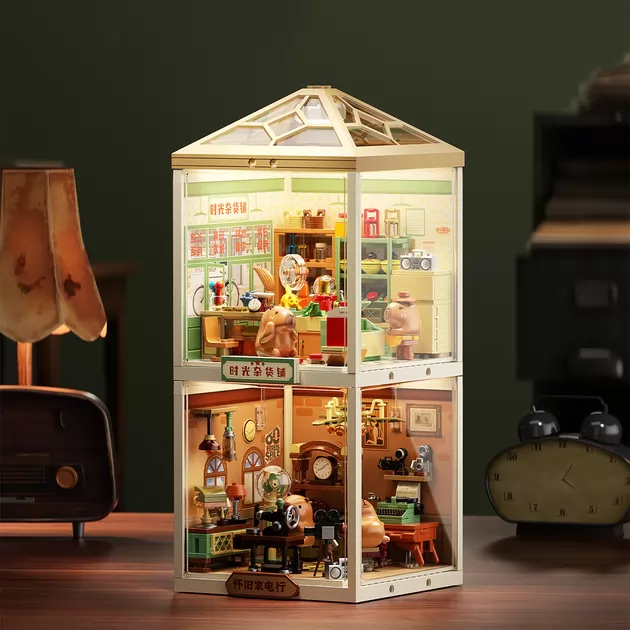 Конструктор JAKI серії Mini Super Town - Акваріумна крамничка капібар