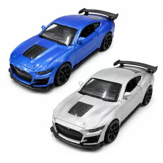 Автомодель – Ford Mustang Shelby GT500 2024 (сірий, синій)