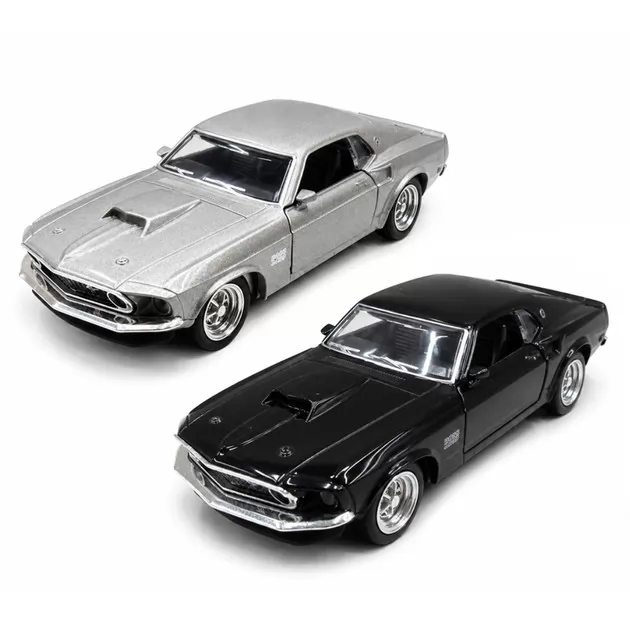 Автомодель &ndash; Ford Mustang Boss 429 1969 (сірий, чорний)