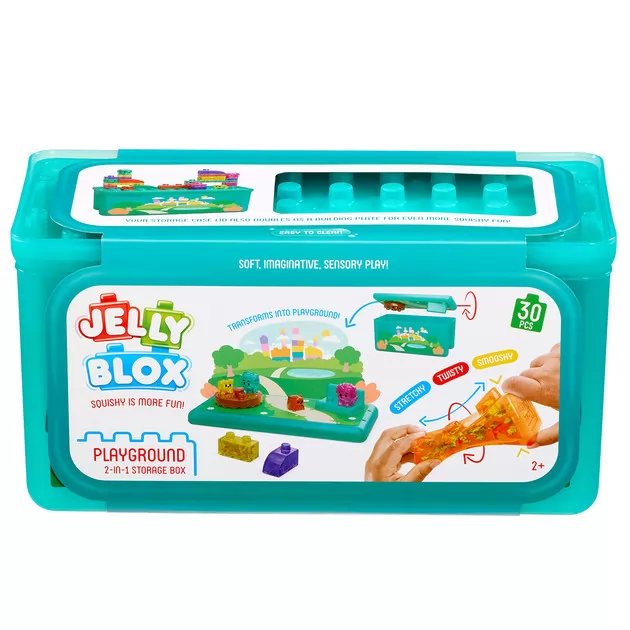 Сенсорний конструктор Jelly Blox - У кейсі 2 в 1: ігровий майданчик