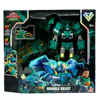 Игровой набор с роботом-трансформером Dinoster - Рамбл Бист (с аксесс.)
