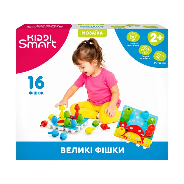 Развивающая мозаика Kiddi Smart &ndash; Большие фишки