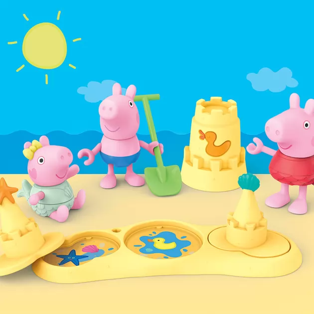 Ігровий набір Peppa Figurines &ndash; Три маленькі свинки на пляжі