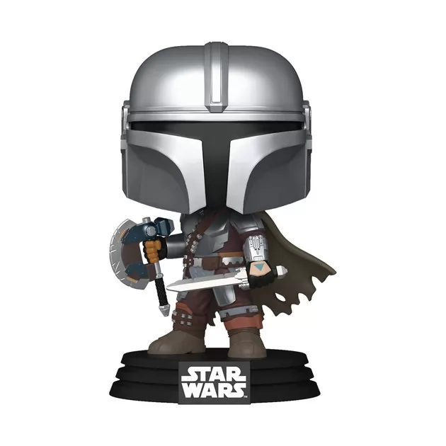 Ігрова фігурка Funko POP! серії Мандалорець і Ґроґу - Мандалорець зі зброєю
