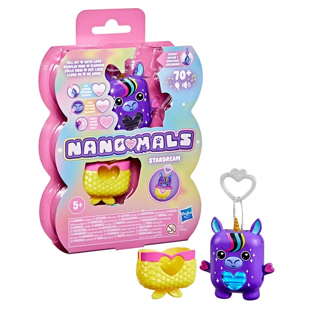 Интерактивная игрушка Nanomals S1 &ndash; Фиолетовый единорог