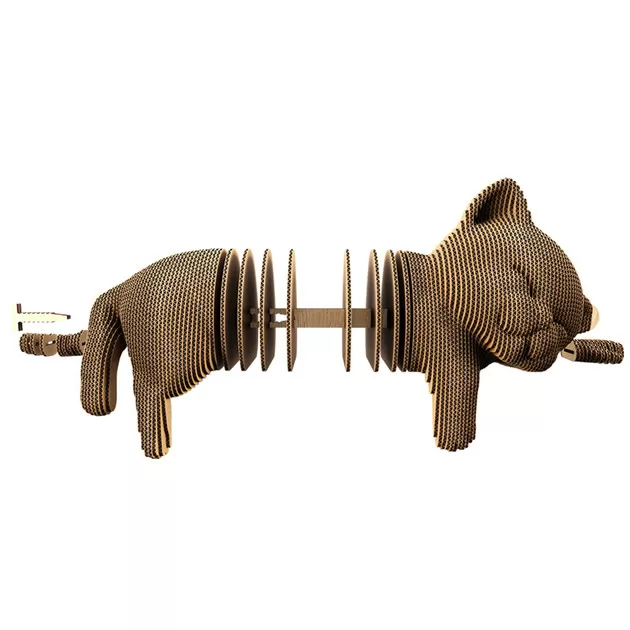 Puzzle 3D Śpiący kotek