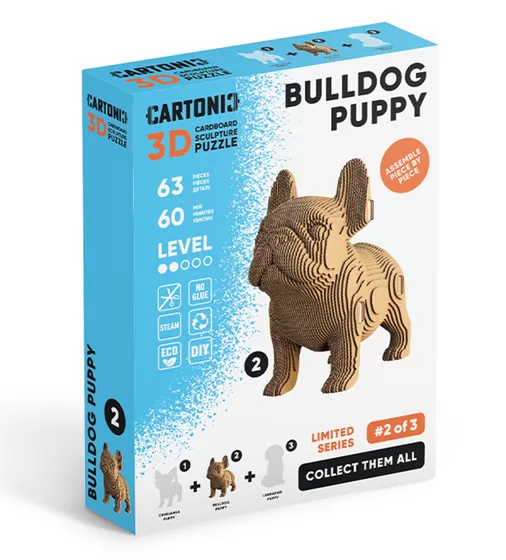 Puzzle 3D  Szczeniak buldoga - CARTMNBULL_1.jpg - № 1
