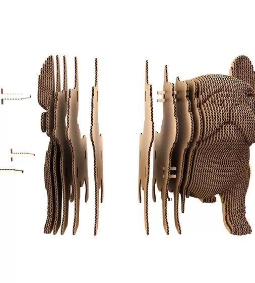 Puzzle 3D  Szczeniak buldoga - CARTMNBULL_3.jpg - № 3