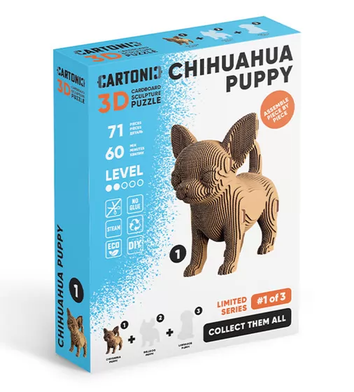 Puzzle 3D  Szczeniak chihuahua - CARTMNCHIHU_1.jpg - № 1