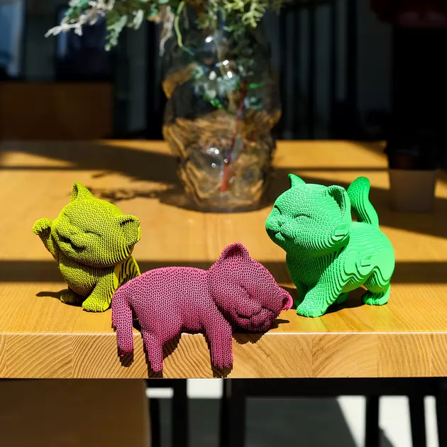 Puzzle 3D Trio kotk&oacute;w