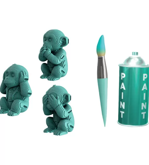 Puzzle 3D Trio małpek - CARTTRIOMONK_7.jpg - № 7