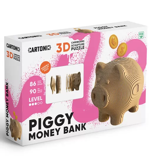 Puzzle 3D Świnka skarbonka - CARTPIGGY_1.jpg - № 1