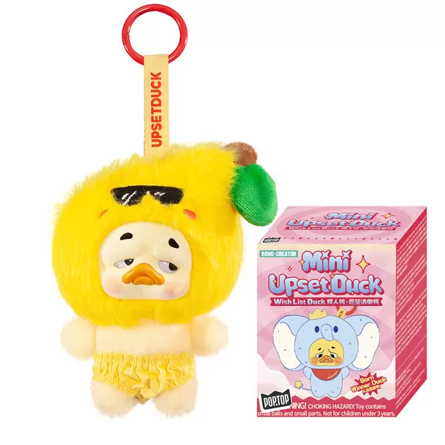 Коллекционная мягкая игрушка с кольцом POP TOP серии Upset Duck - Вишлист
