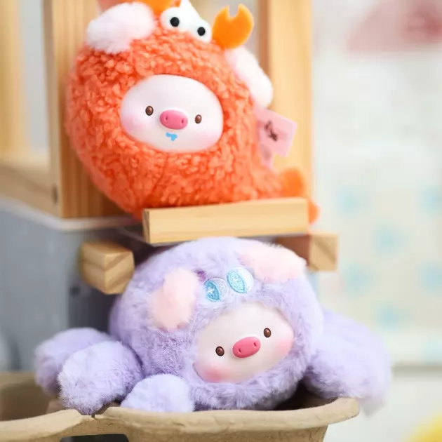 Коллекционная мягкая игрушка с кольцом POP TOP серии GeeGeePig - Мини-трансформация