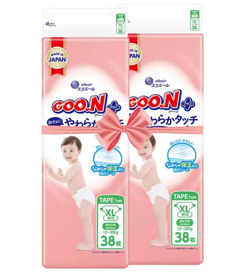 Підгузки Goo.N Plus для дітей (розмір 5(XL), 12-20 кг, 76 шт.) - 21001499-2_1.jpg - № 1
