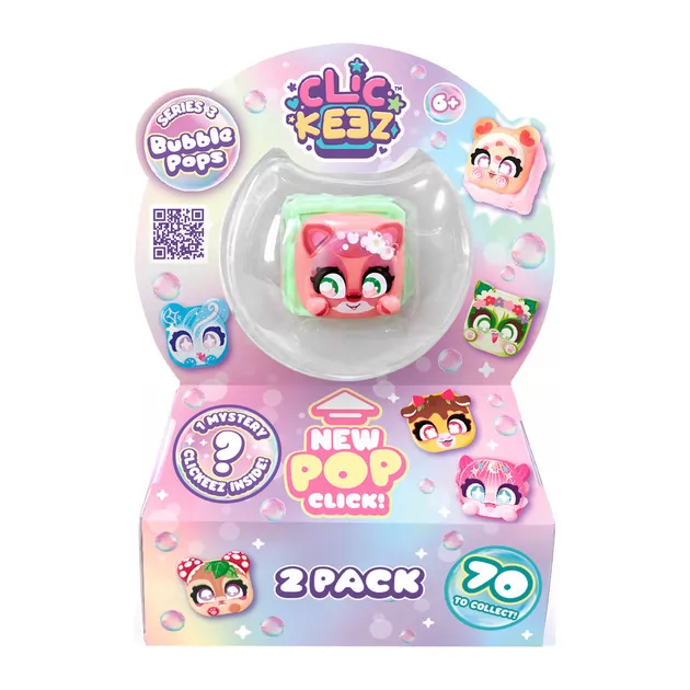 Набор коллекционных игрушек фиджет-кликеров Clickeez серии Bubble Pops S3