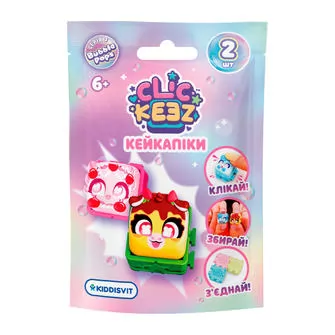 Колекційна іграшка фіджет-клікер Clickeez серії Bubble Pops S3 - Кейкапіки