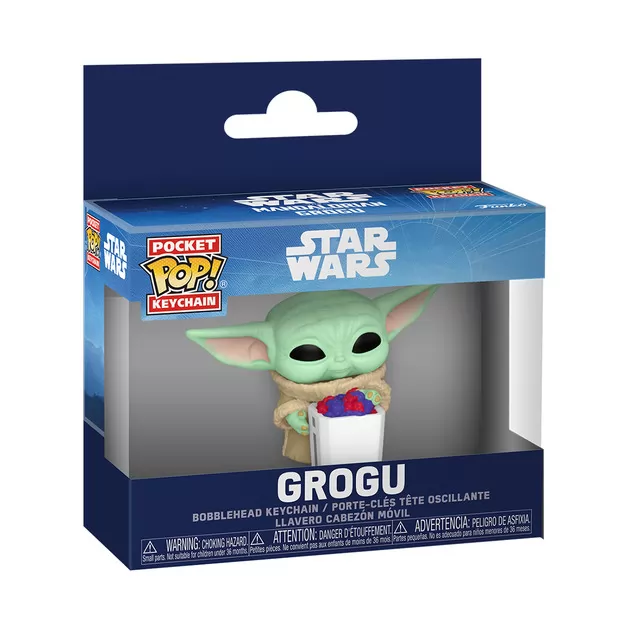 Ігрова фігурка на кліпсі Funko POP! серії Мандалорець і Ґроґу - Ґроґу з попкорном