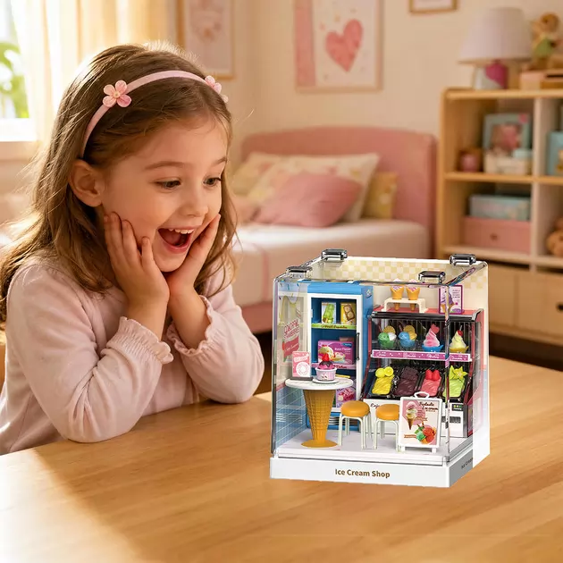Конструктор-румбокс Mini House серии Интерьер Мини &ndash; Лавка мороженого