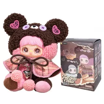 Коллекционная мягкая игрушка с кольцом POP TOP серии MayMei - Медвежонки