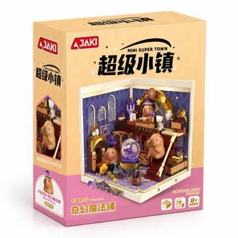 Конструктор JAKI серии Mini Super Town - Волшебный магазинчик капибар