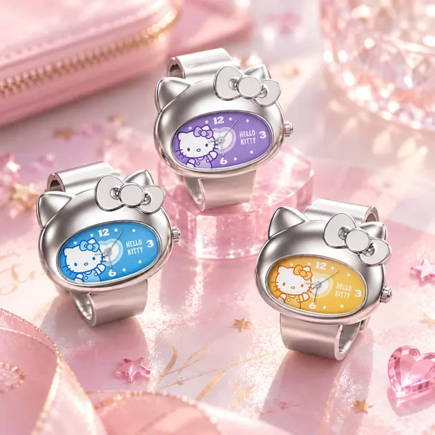 Часы-кольцо кварцевые Pop Top Hello Kitty &ndash; Стильное путешествие