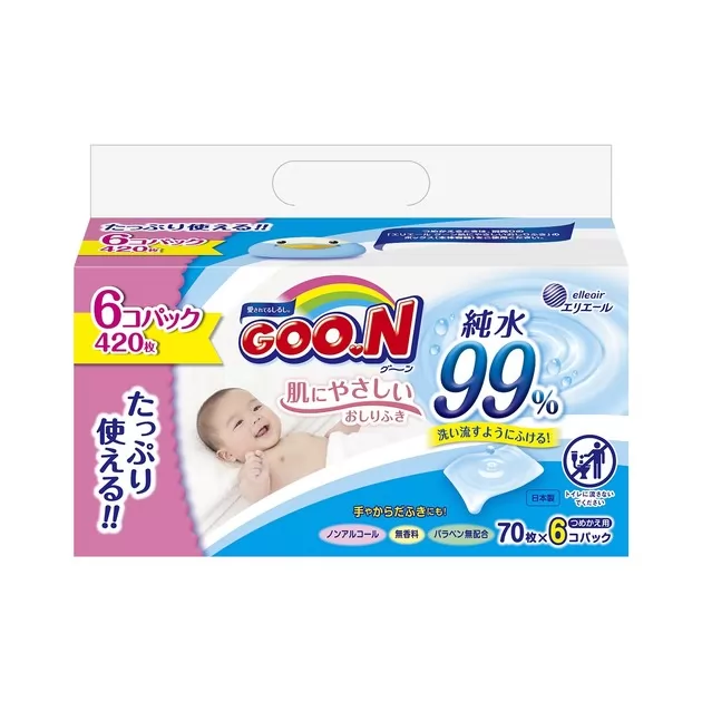 Серветки Вологі Для Немовлят (70Шт*6)  Колекція 2019